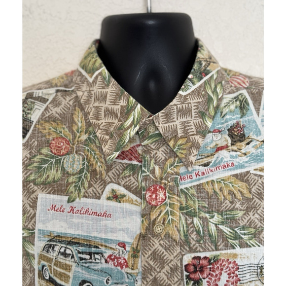 Reyn Spooner 2014 Mele Kalikimaka Limited Issue Shirt XXL Christmas Hawaii Aloha - Picture 7 of 14